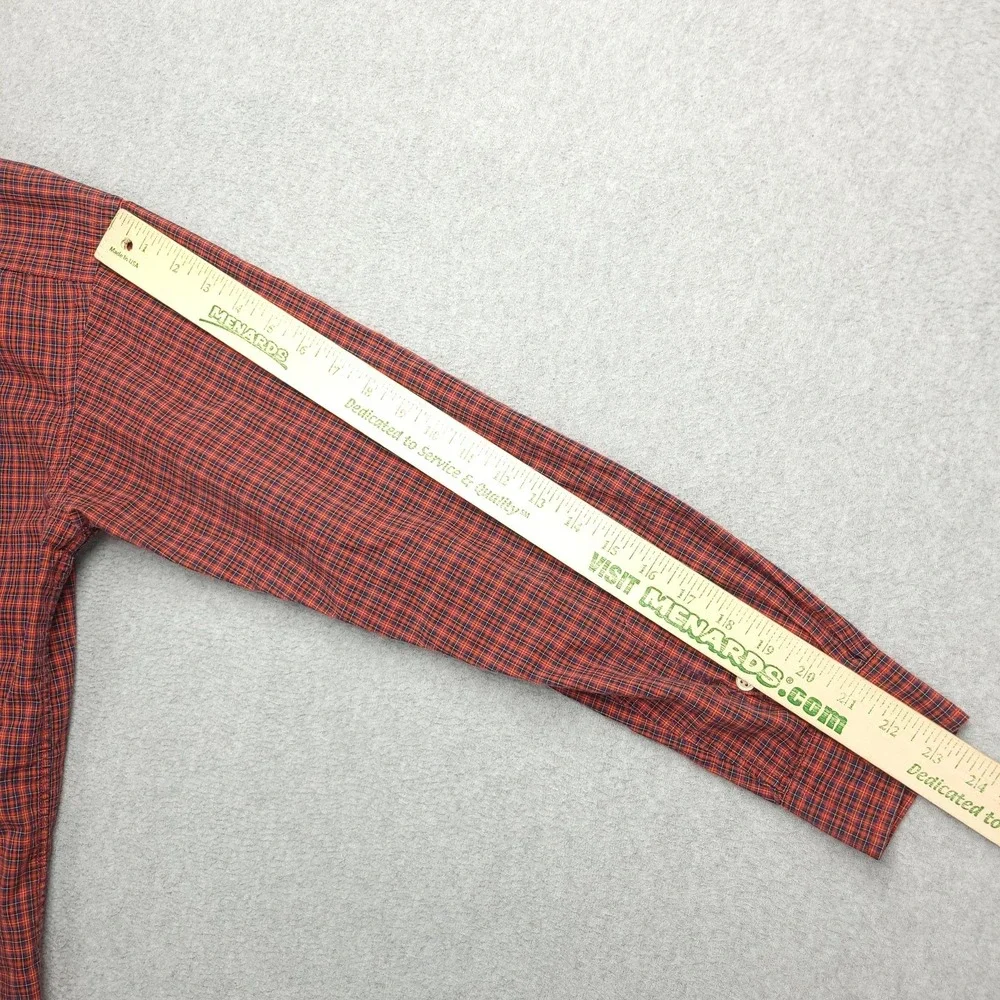 Ralph Lauren Shirt Boys XL 18-20 Red Plaid Long‎ Sleeve Button Down Pony Logo